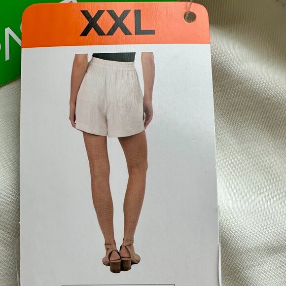 New Kersh Shorts Women's Size XXL Cream Pull On Drawstring Deep Pockets Coastal - Picture 8 of 13